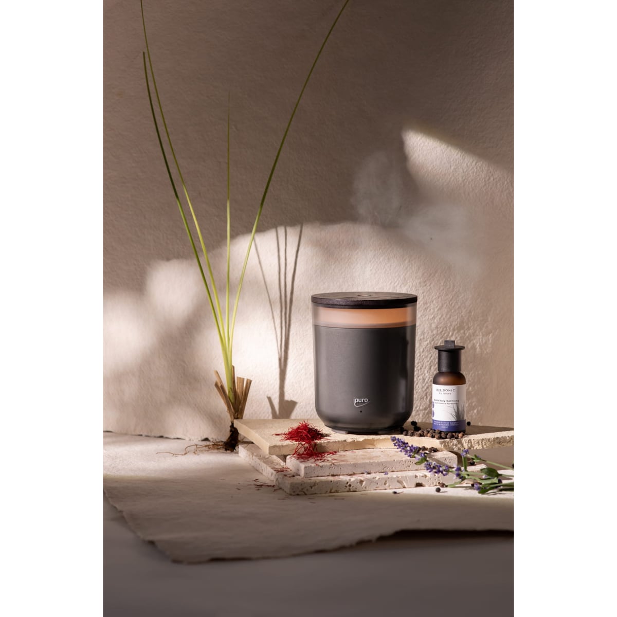 Dyfuzor ultrasoniczny ipuro AIR SONIC aroma candle grey