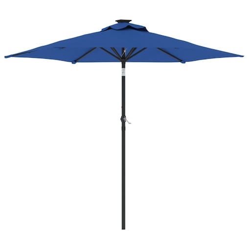 vidaXL Parasol ogrodowy na stalowym słupku, lazurowy, 225x225x212 cm