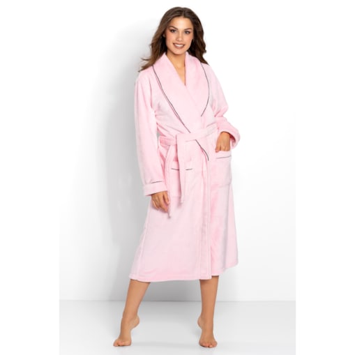 Szlafrok Eloise Long Pink, M