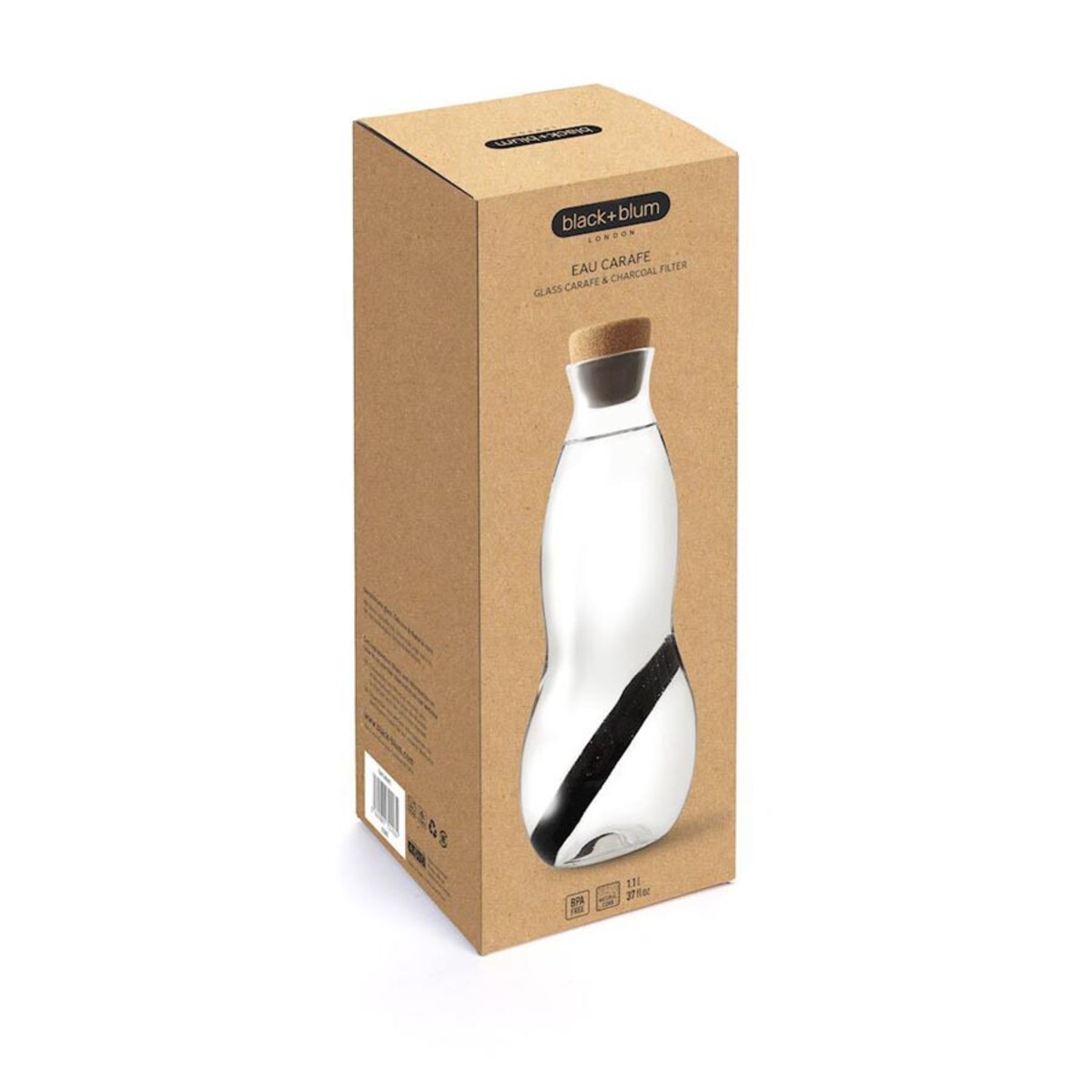 Karafka Eau Carafe New, 1100 ml, Black+Blum