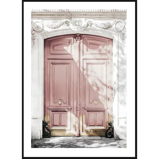 Poster Story, Plakat, Obraz - Różowe Drzwi, wymiary 50 x 70 cm