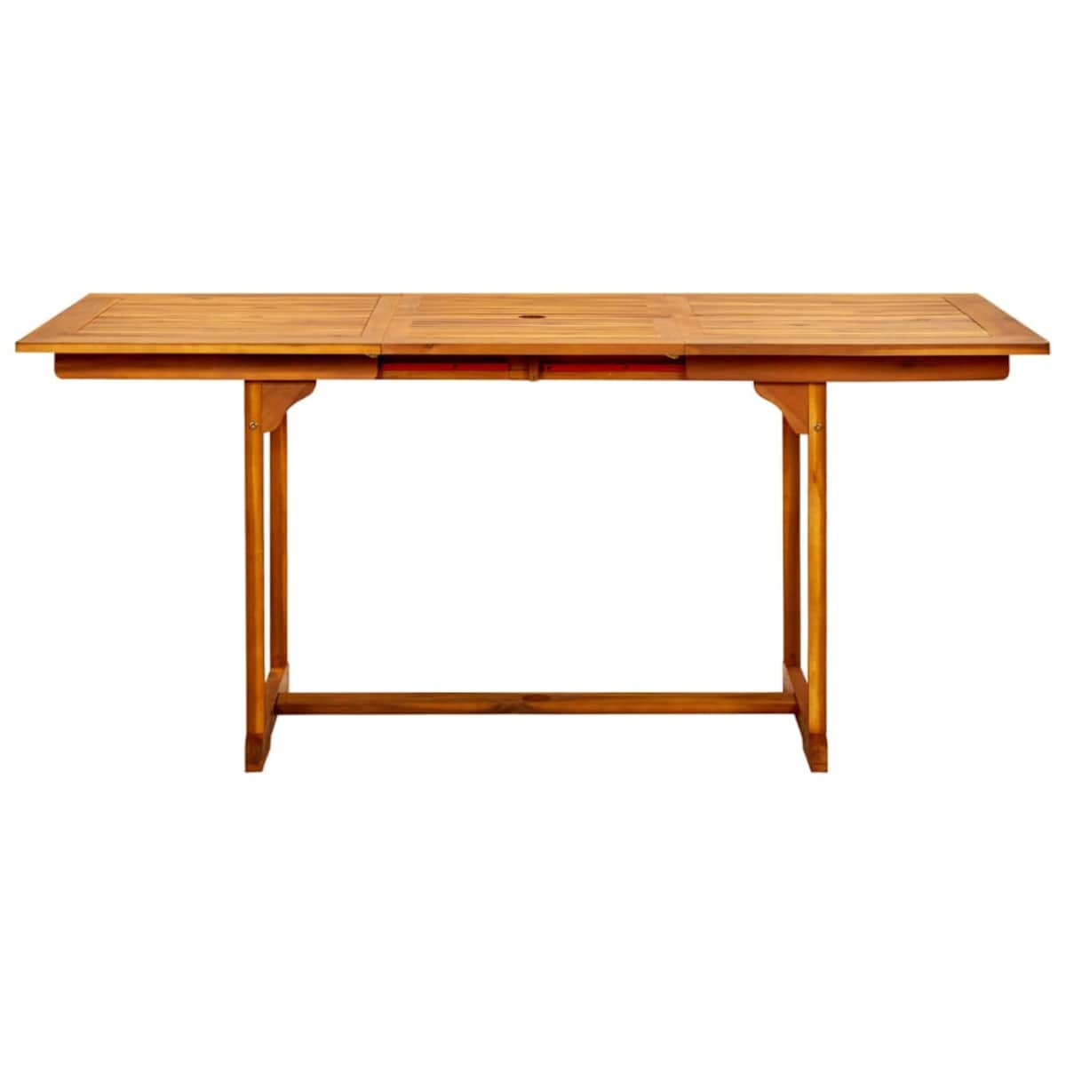vidaXL Ogrodowy stół jadalniany, (120-170)x80x75 cm, drewno akacjowe