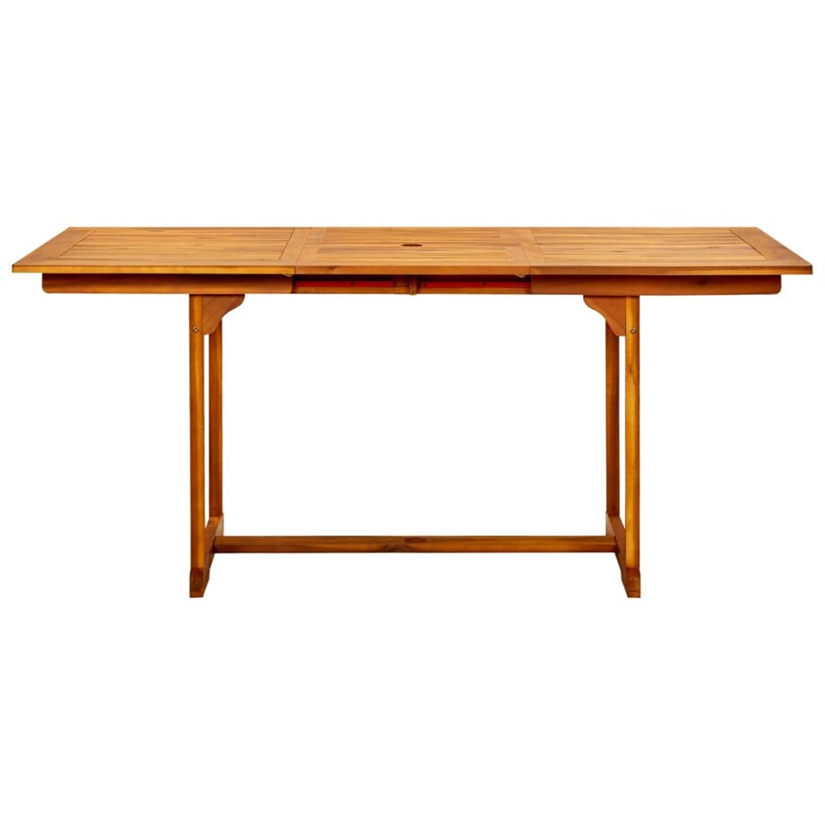 vidaXL Ogrodowy stół jadalniany, (120-170)x80x75 cm, drewno akacjowe