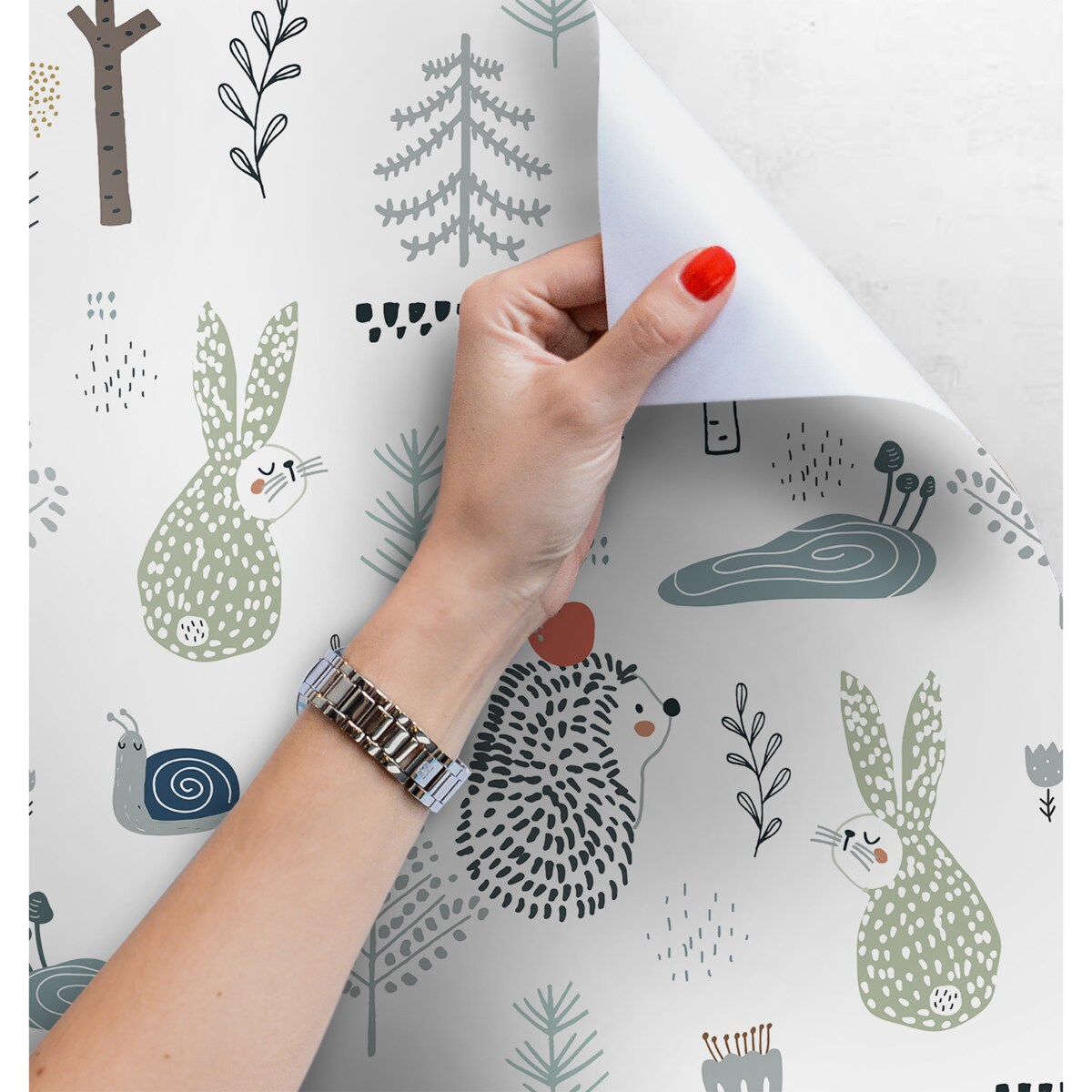 Tapeta Jeż i królik, 416x254cm