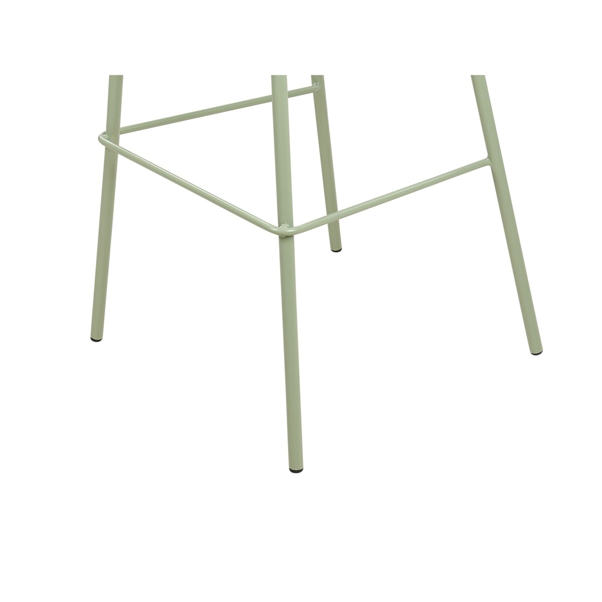 Zestaw 4 krzeseł barowych zielony MORA