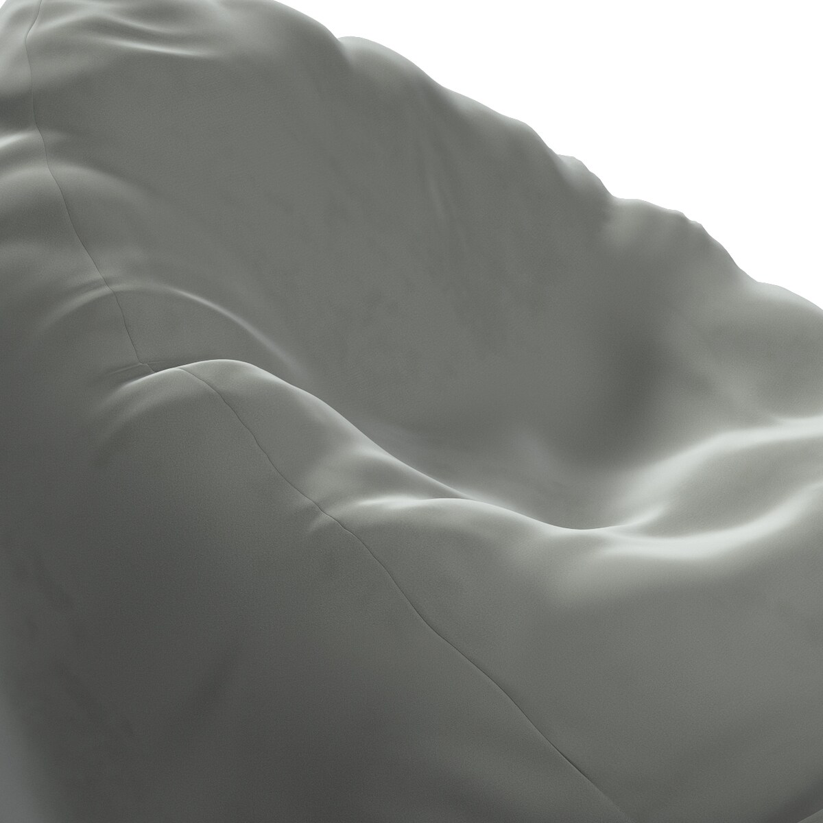 Worek do siedzenia, szary, Ø60 x 105 cm, Living Velvet