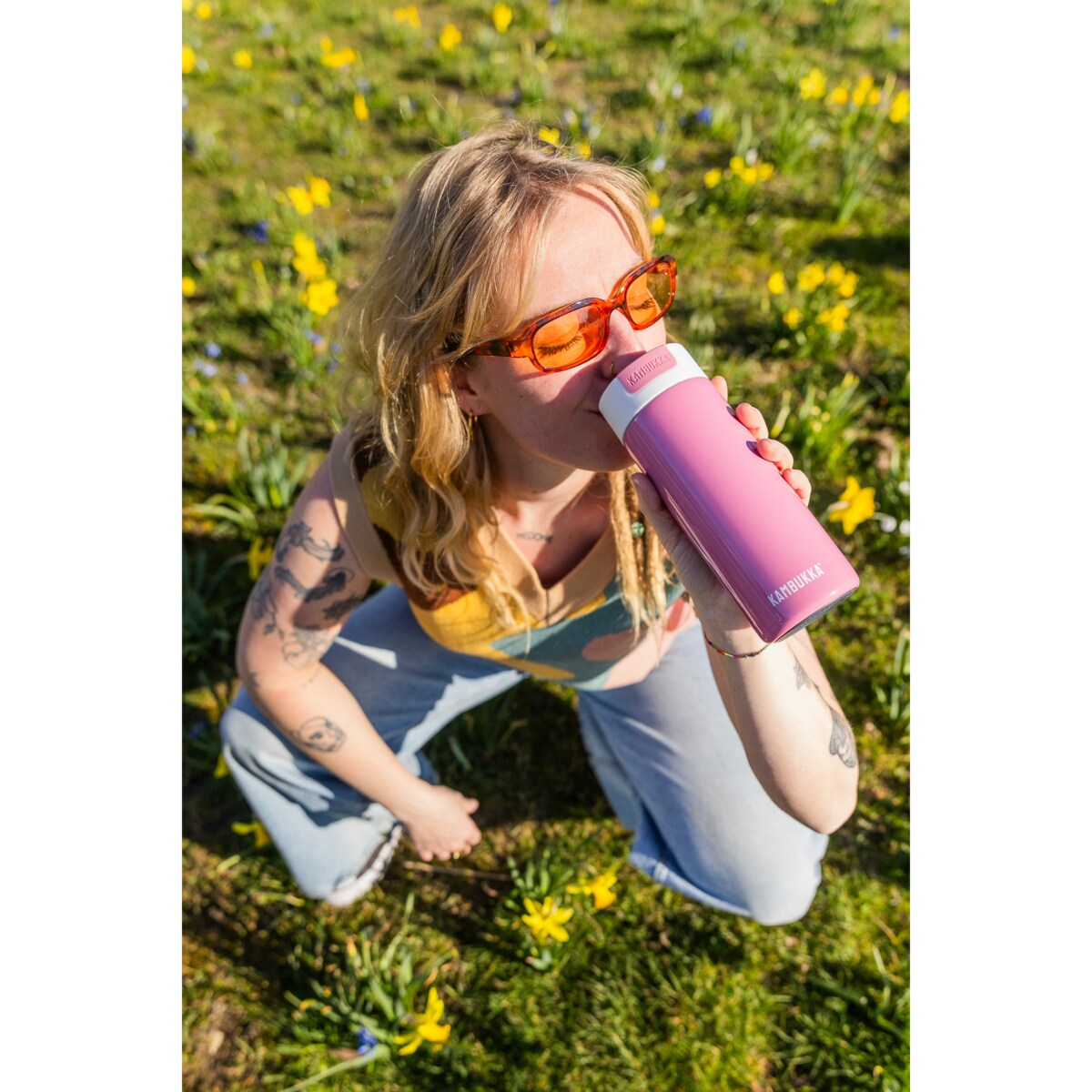 Kubek termiczny termos Olympus 500ml - Macaron Pink