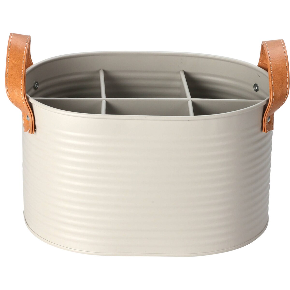 Skrzynka na butelki typu puszka, skórzane uchwyty, na 6 butelek