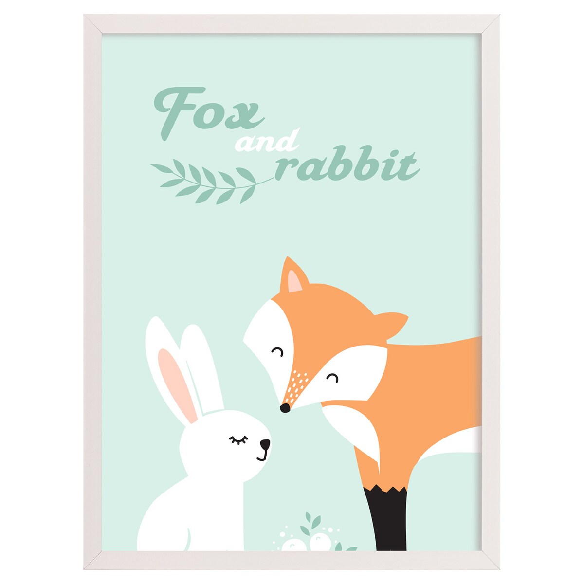 Obrazek Forest Friends fox&rabbit 30x40cm, 30x40cm