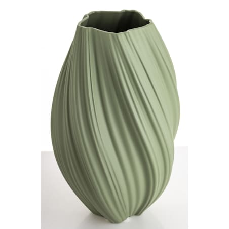 Wazon porcelanowy 34x18x18 cm MARIKO zielony