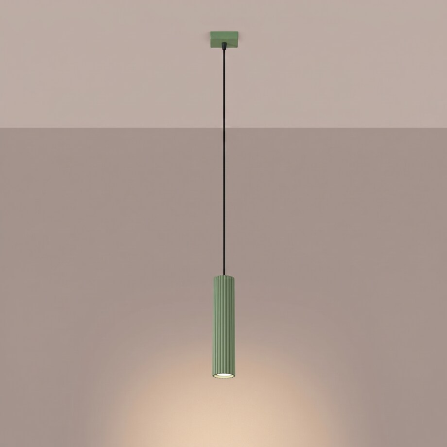 Lampa wisząca KARBON 1 szałwiowa