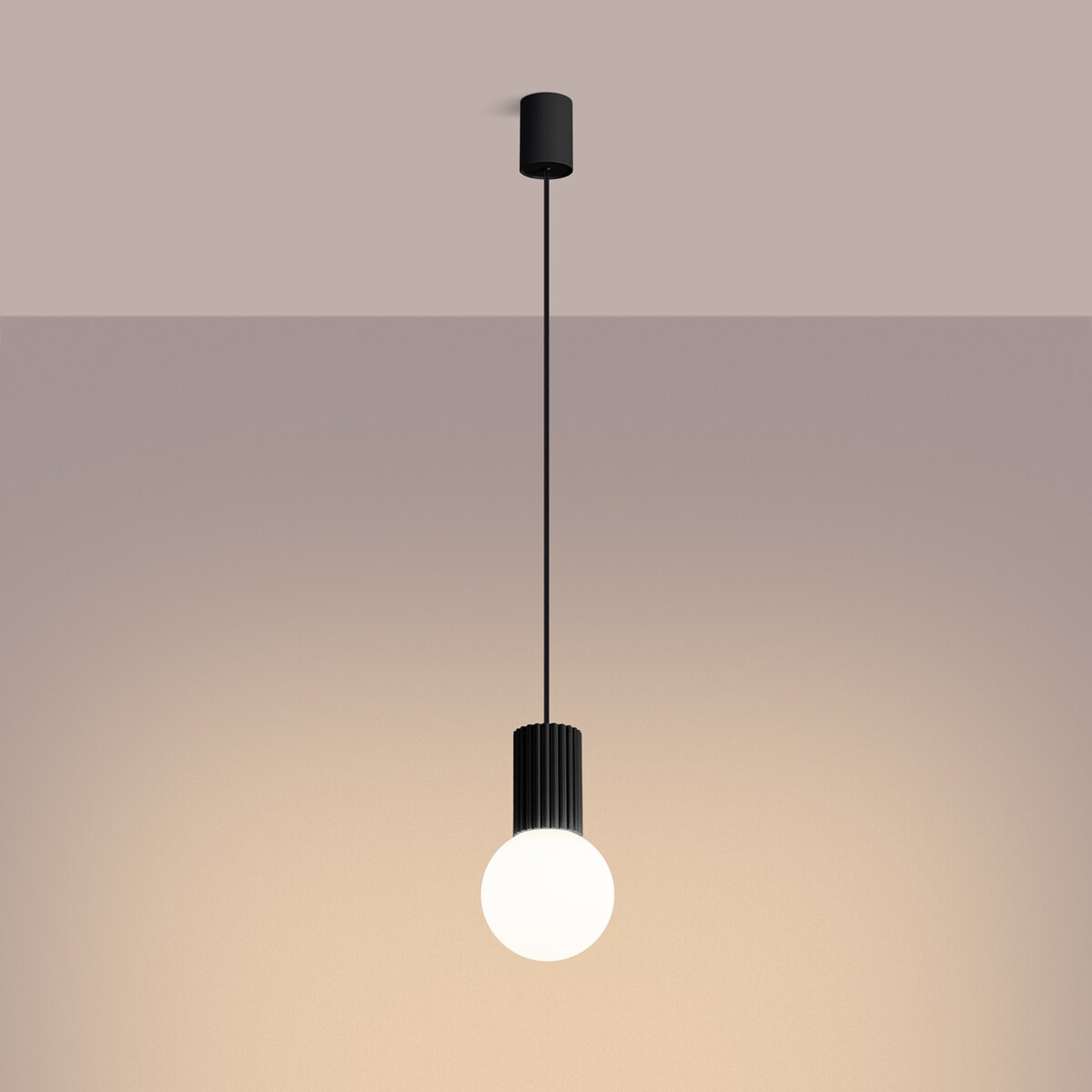 Lampa wisząca HALO 1 czarna