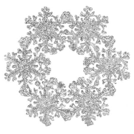 Zawieszka Na Choinkę Płatek Śniegu 12 Cm Ozdoba Świąteczna Wisząca Kolor Srebrny