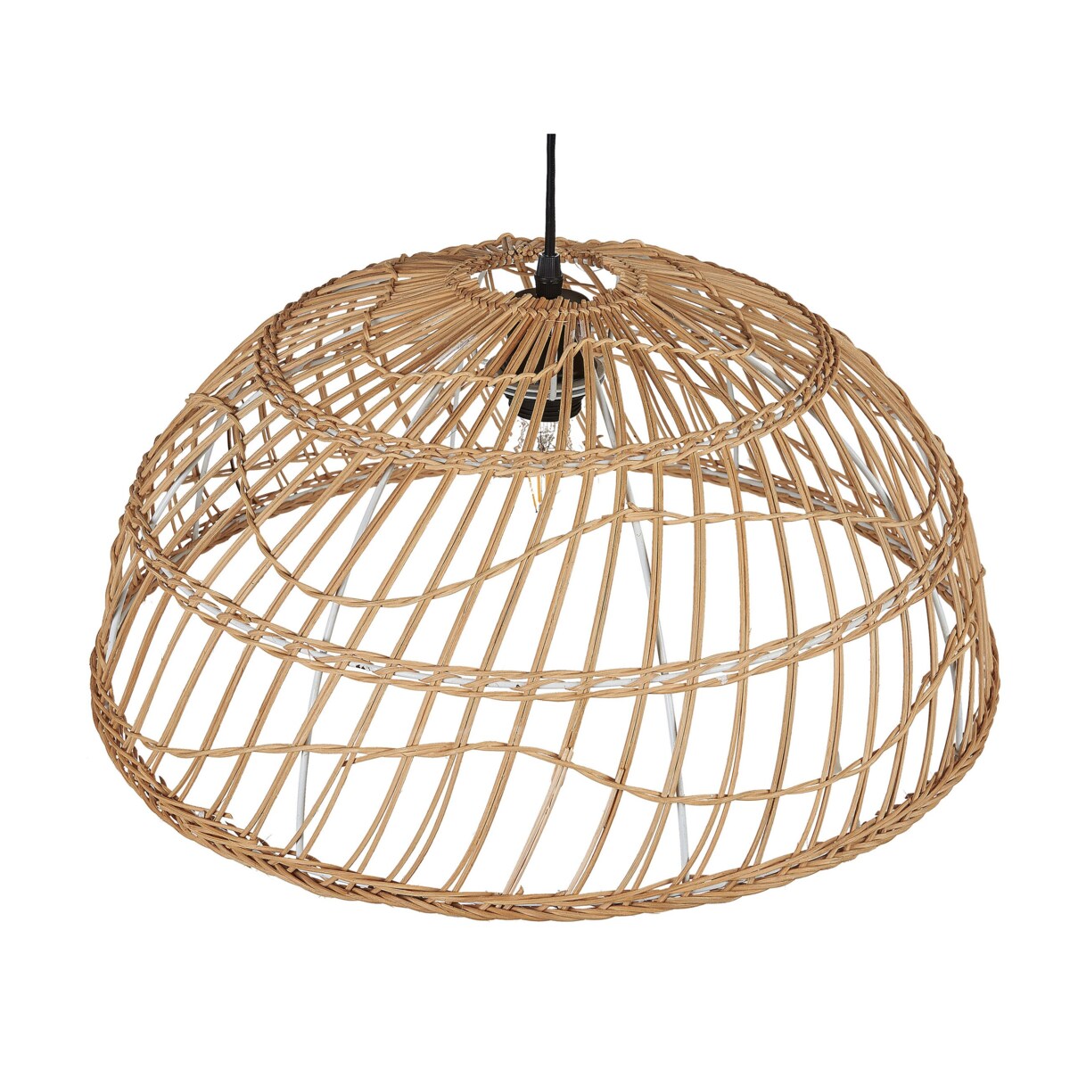 Lampa wisząca rattanowa naturalna RAVINE