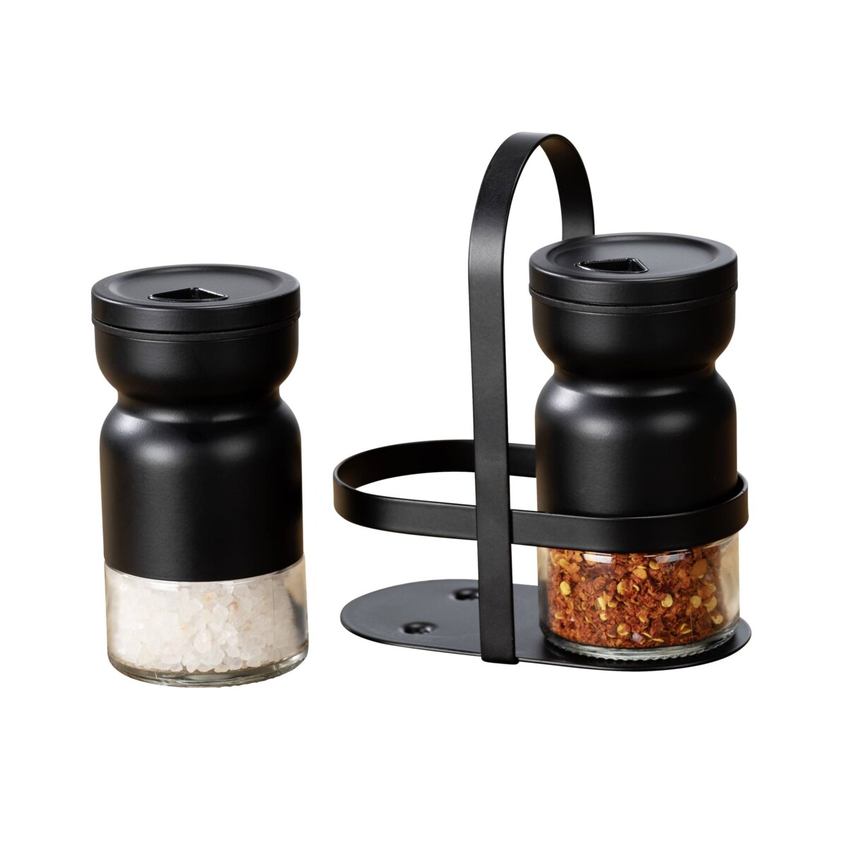 Solniczka i pieprzniczka na metalowym stojaku, Melli, WENKO