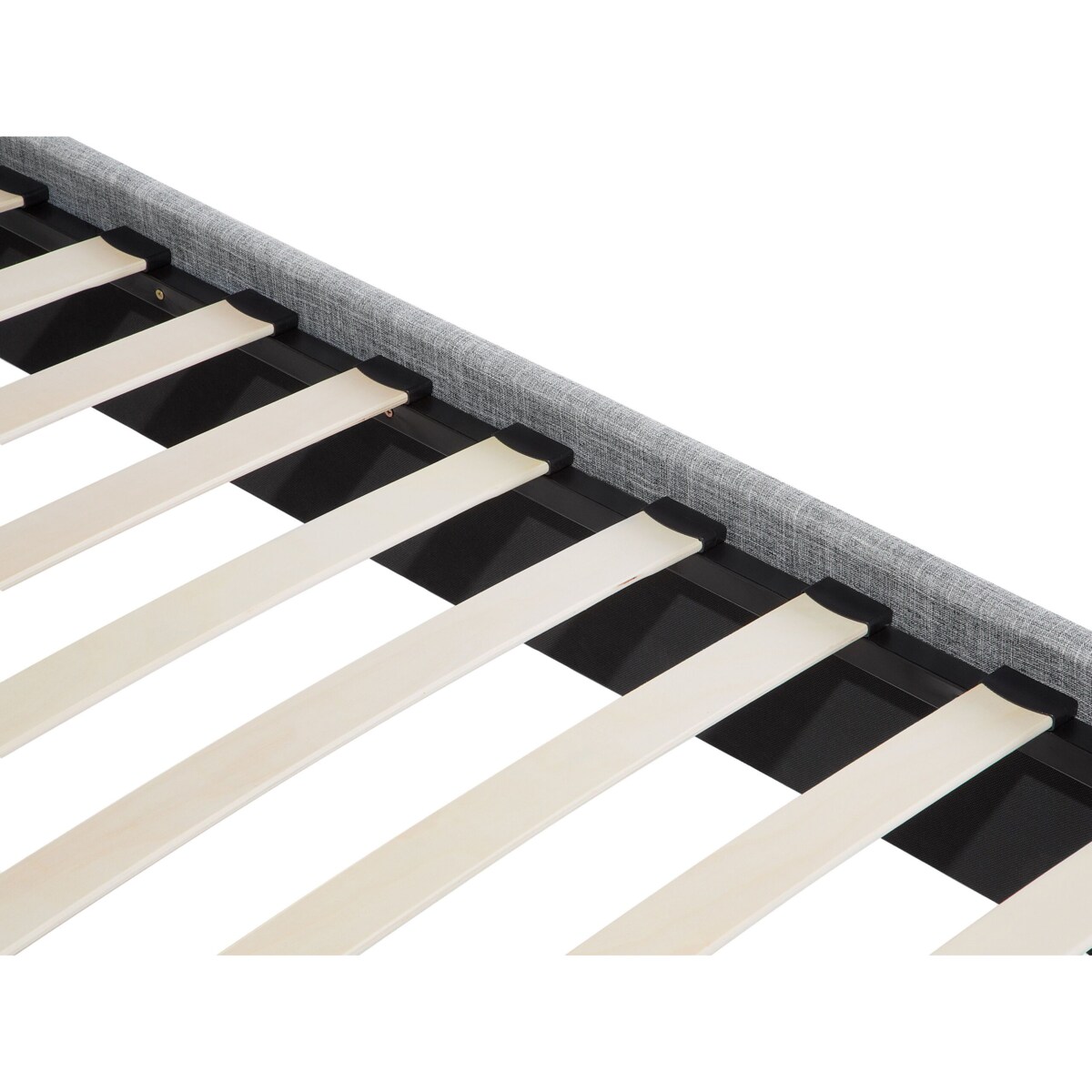 Łóżko tapicerowane 160 x 200 cm szare SENNEZ