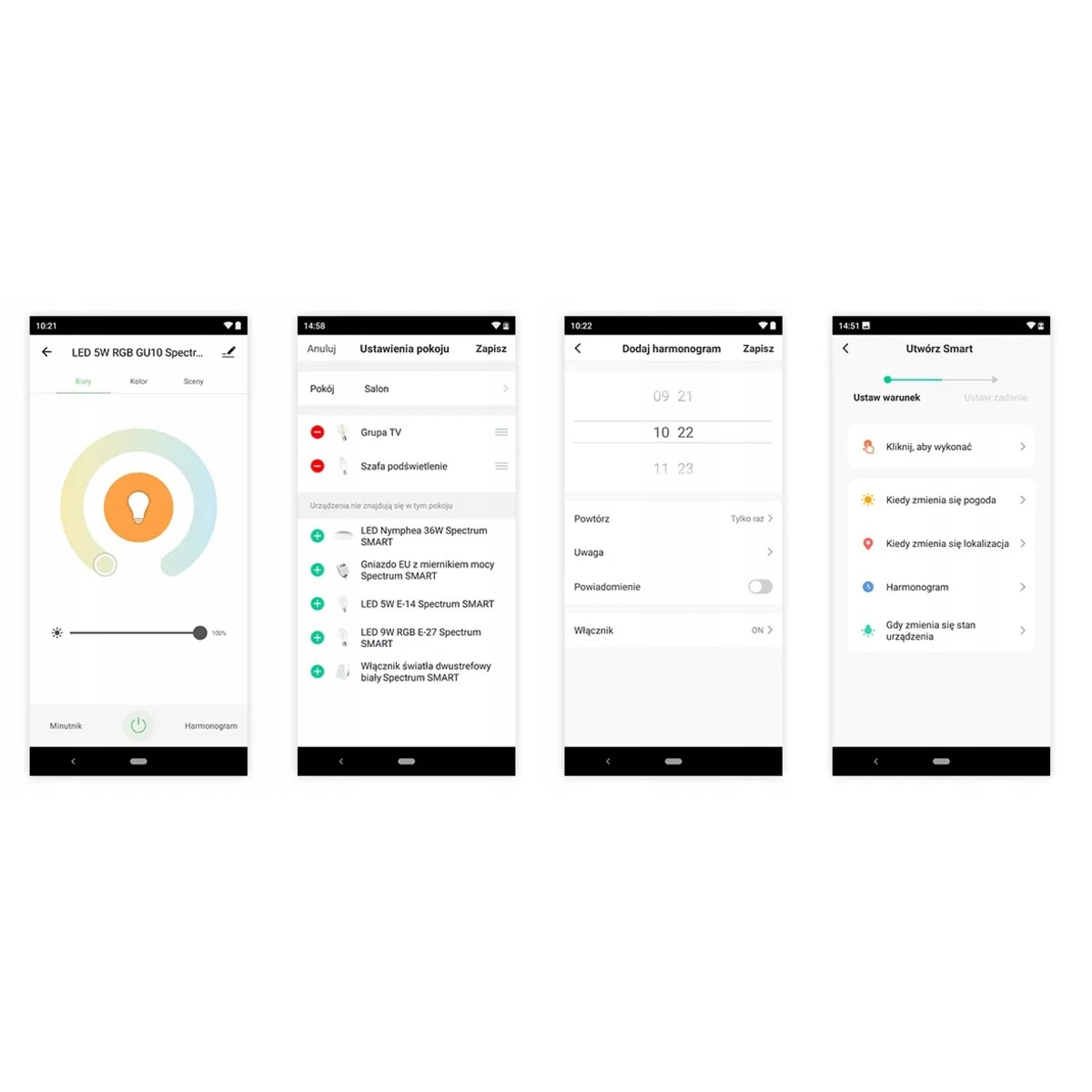 Żarówka Smart Led E-27 5,5W Wifi 550Lm Woj+14530