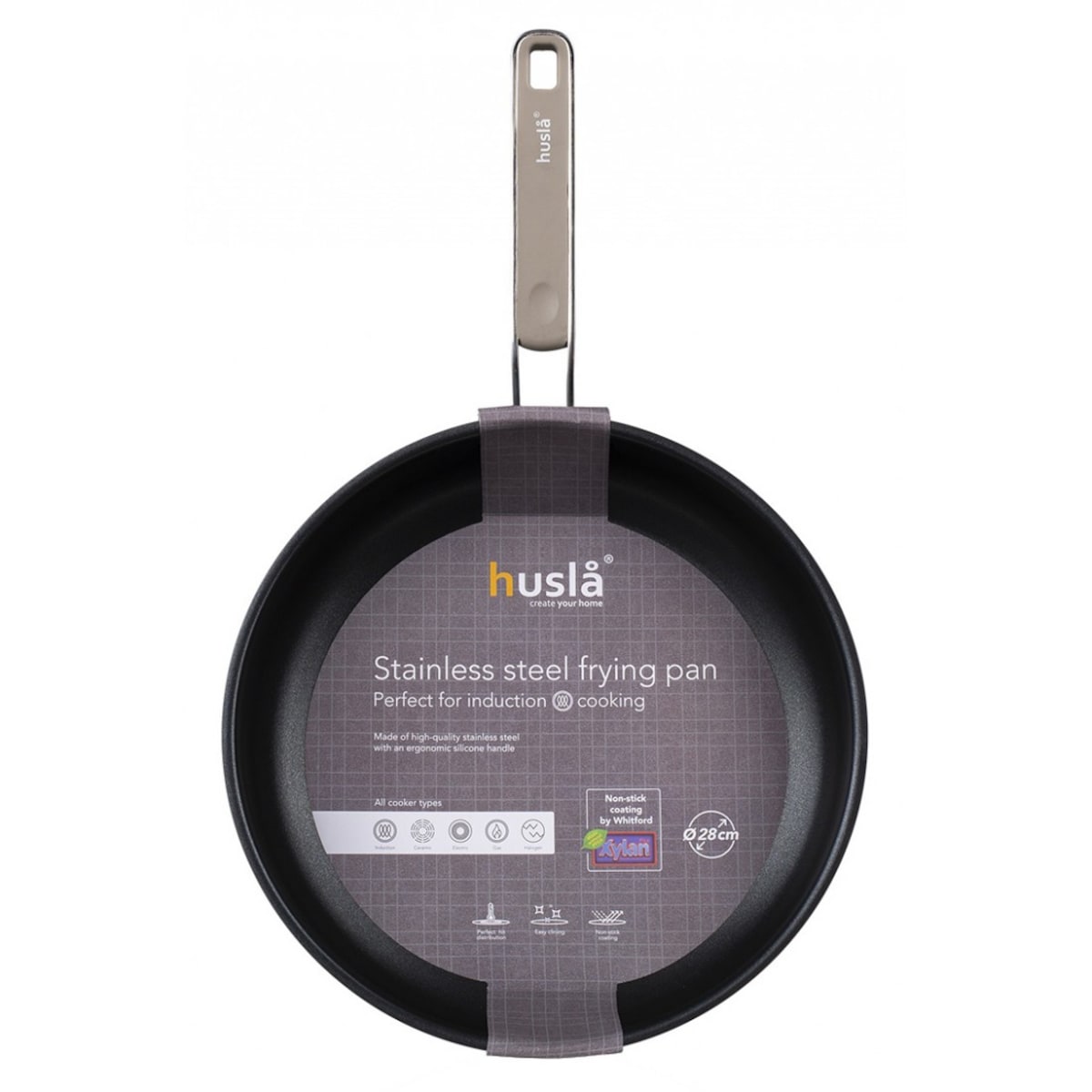 Patelnia ze stali nierdzewnej ø 24cm HUSLA