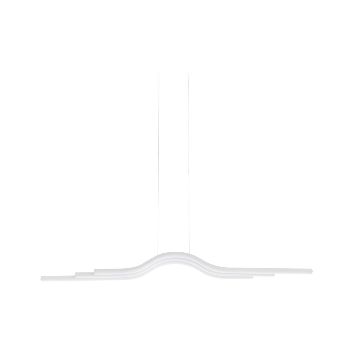 Lampa wisząca LED metalowa biała HONGU