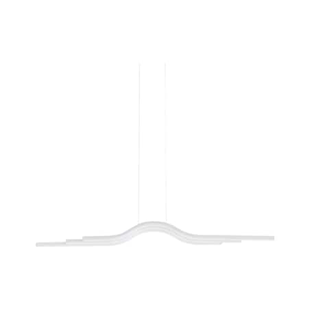 Lampa wisząca LED metalowa biała HONGU