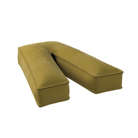 Poduszka literka V, oliwkowy zielony, 35x40cm, Posh Velvet