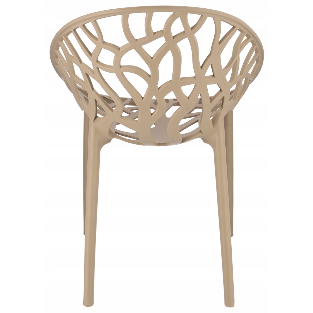 Krzesło ogrodowe plastikowe ALBERO beżowe