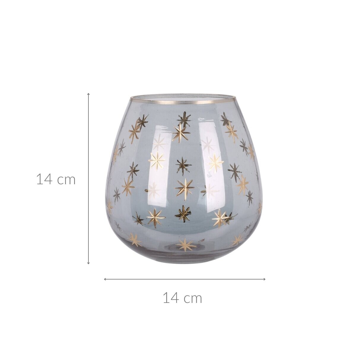 Świecznik na tealighta w formie szklanki, Ø 14 cm