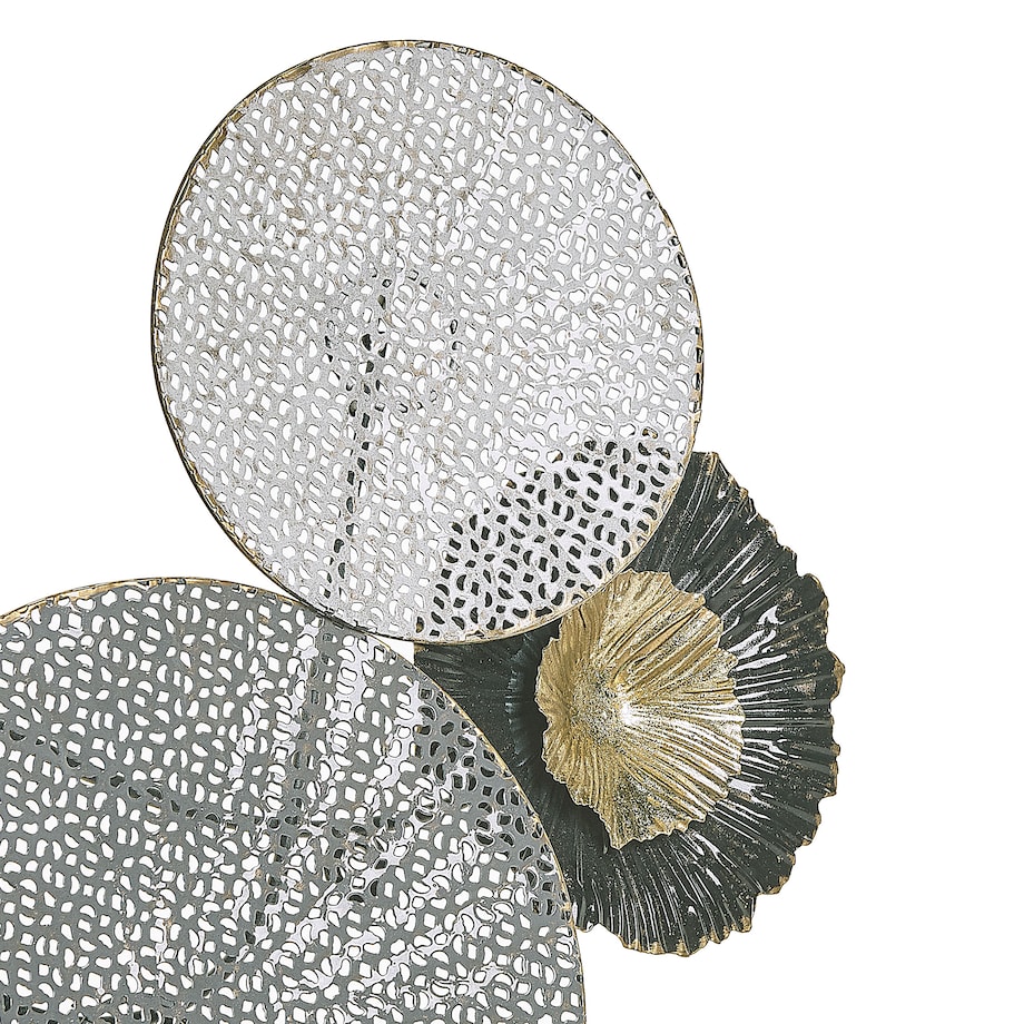 Dekoracja ścienna ZIRCONIUM Metal 38 cm Czarny