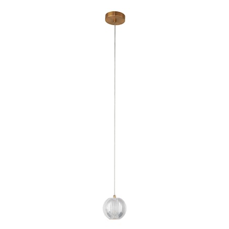 Lampa sufitowa wisząca Light Prestige Brillant złoty LED CCT 3000K/4000K/6000K (regulowana) 1 szt.
