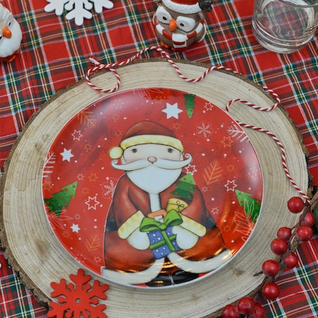 Talerz do ciasta Św. Mikołaj 31 cm - Egan Italy