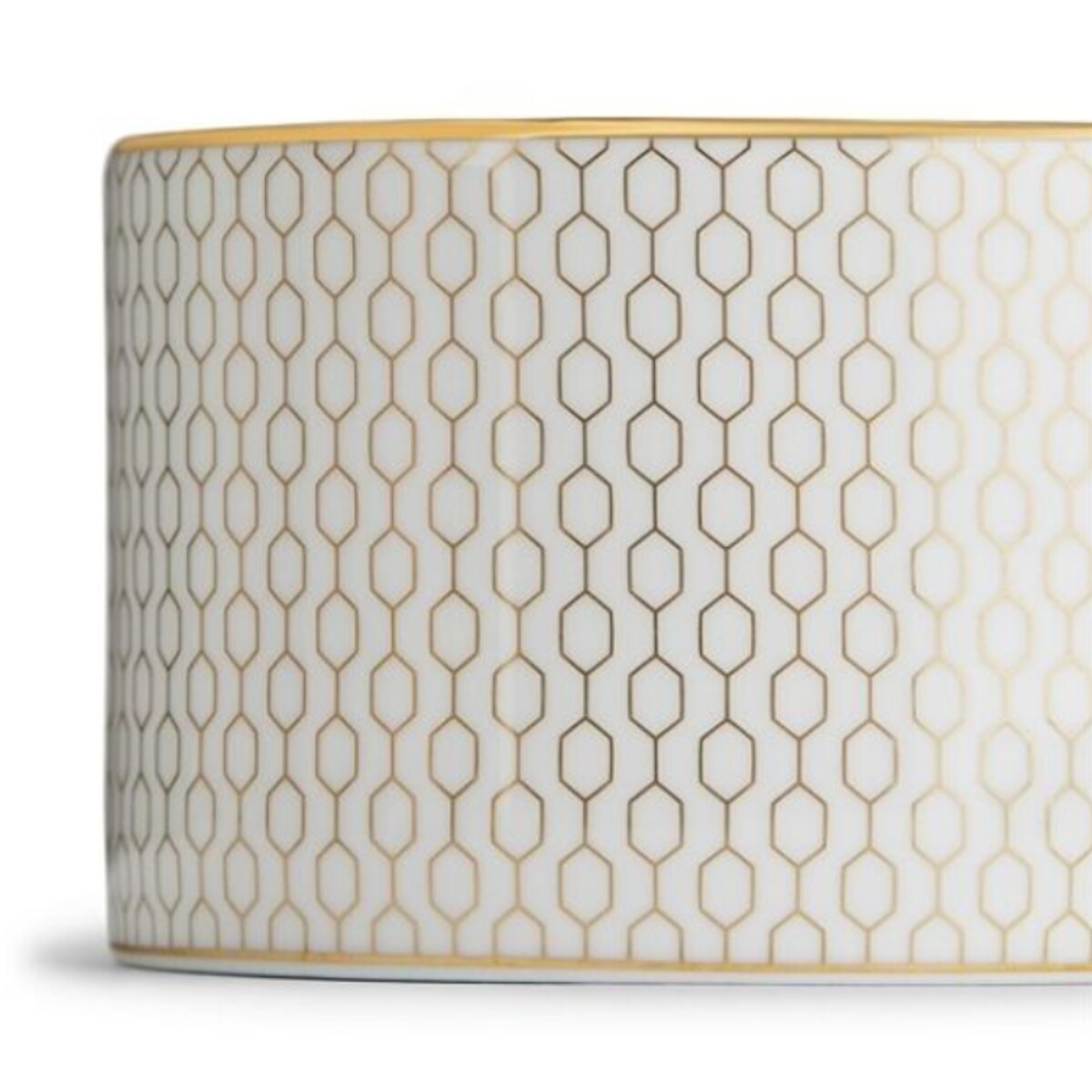 Filiżanka ze spodkiem do herbaty biała Gio Gold Wedgwood