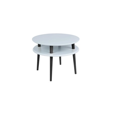 Stolik kawowy UFO MEDIUM 57x57 jasnoszary/czarny
