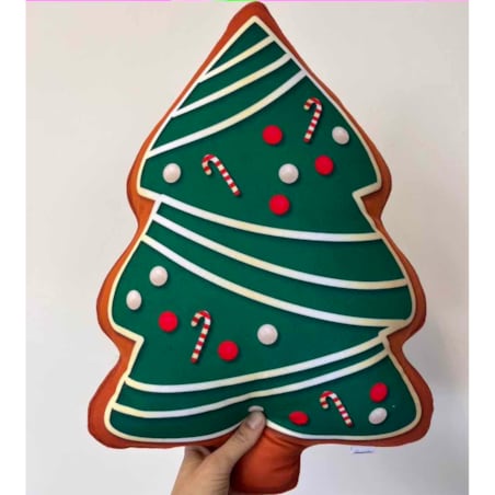 Poduszka piernik Choinka świąteczna zielona