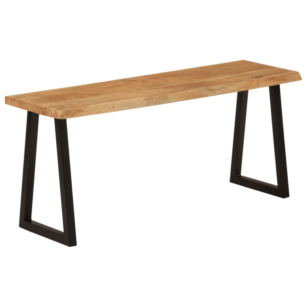 vidaXL Ławka z naturalną krawędzią drewna, 105 cm, drewno akacjowe