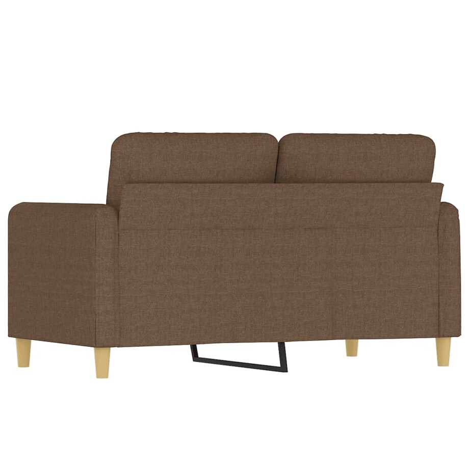 vidaXL Sofa 2-osobowa, brązowa, 120 cm, tapicerowana tkaniną