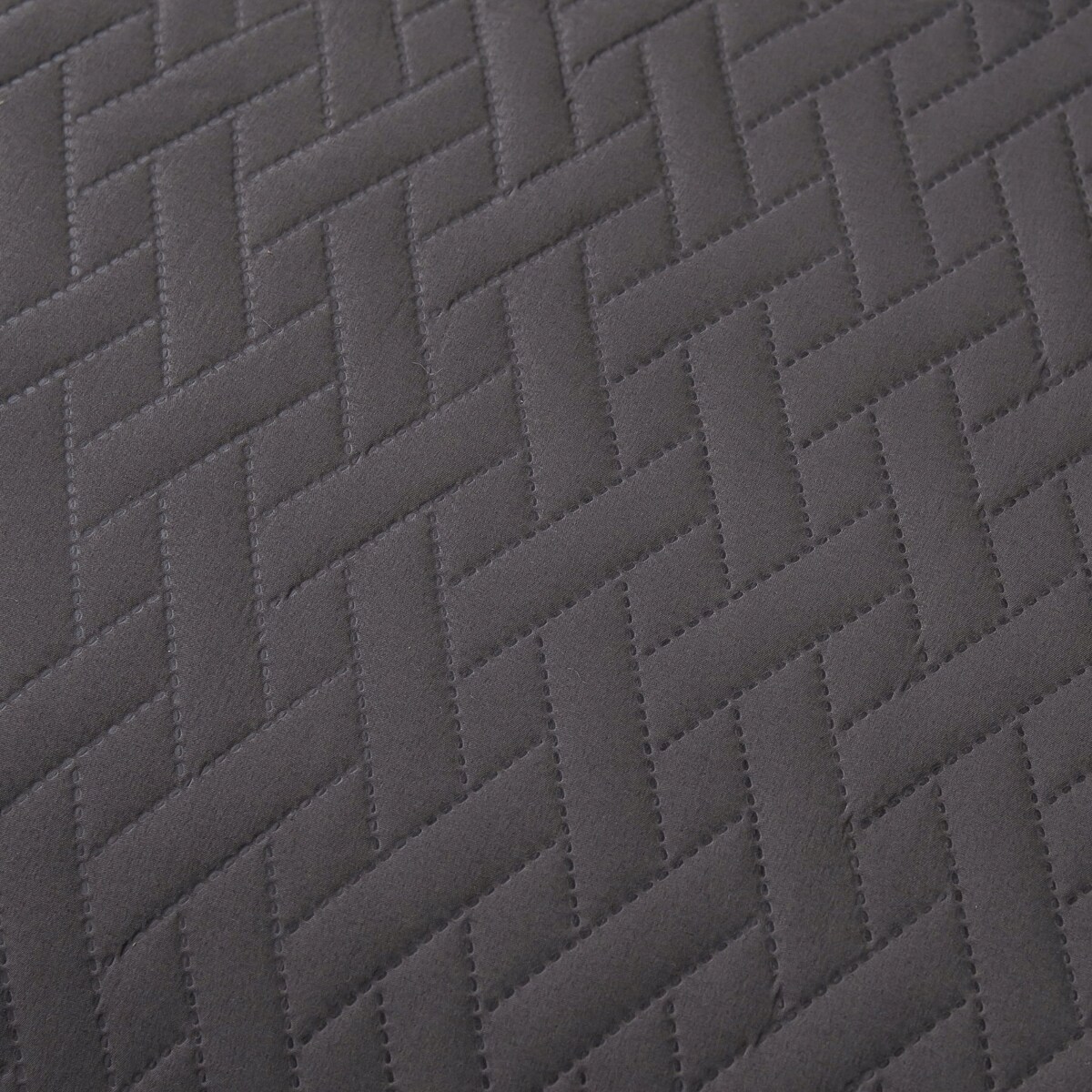 Narzuta na Łóżko 200 x 220 Pikowana Dash Grafit Dwustronna Jednokolorowa