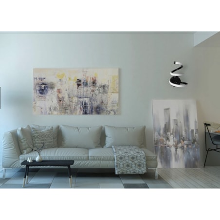 Lampa Ścienna Kinkiet Sprężynka Black Led Czarny