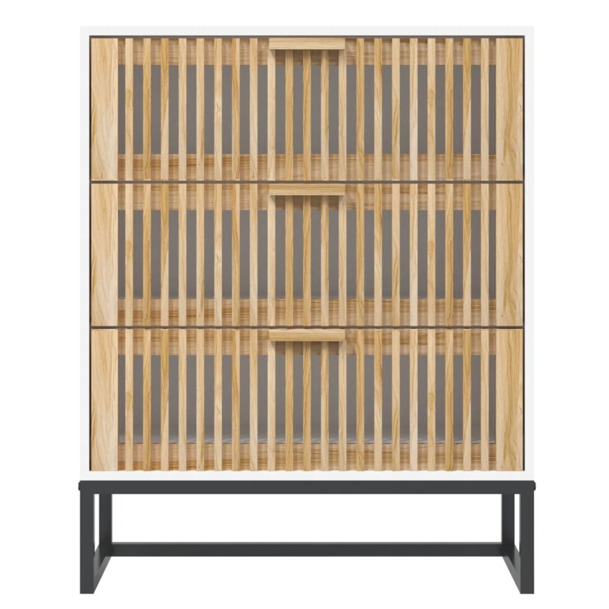 vidaXL Szafka, biała, 60x30x75 cm, materiał drewnopochodny