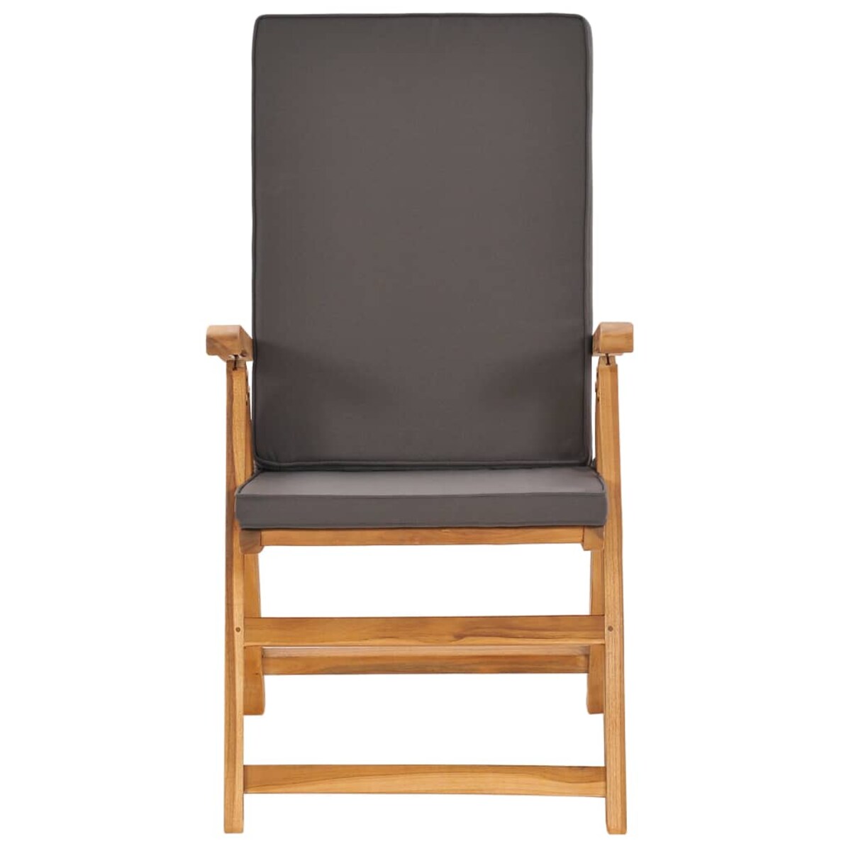 vidaXL 9-cz. zestaw mebli ogrodowych, szare poduszki, drewno tekowe