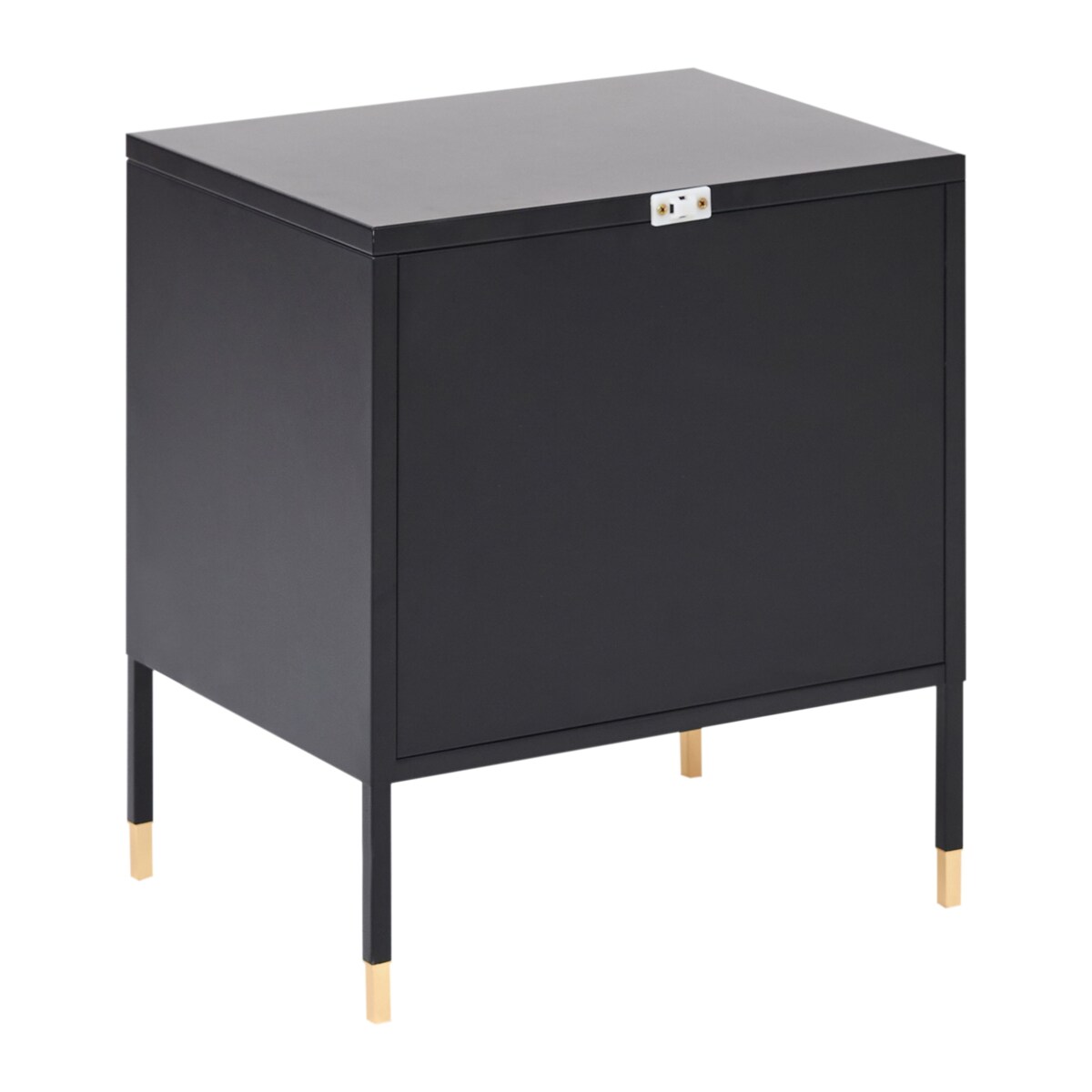 Szafka nocna OSSETT Metal Czarny