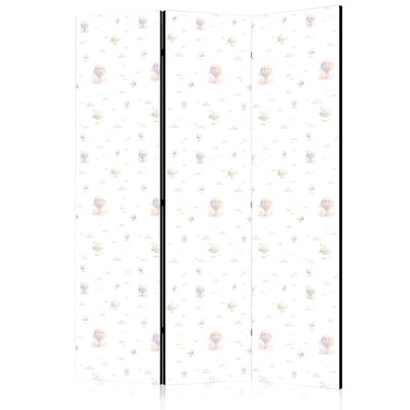 Parawan akustyczny Dla dzieci 135x172 cm 3-częściowy czarny