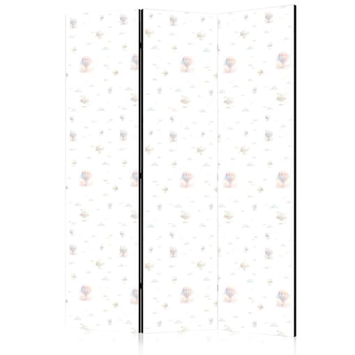 Parawan akustyczny Dla dzieci 135x172 cm 3-częściowy czarny