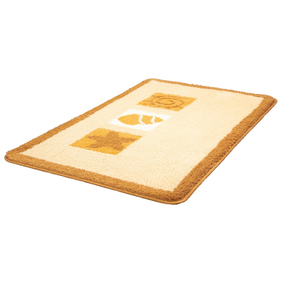 Kleine Wolke Beach Dywanik łazienkowy beż 60x100 cm wysokie runo poliester muszelki