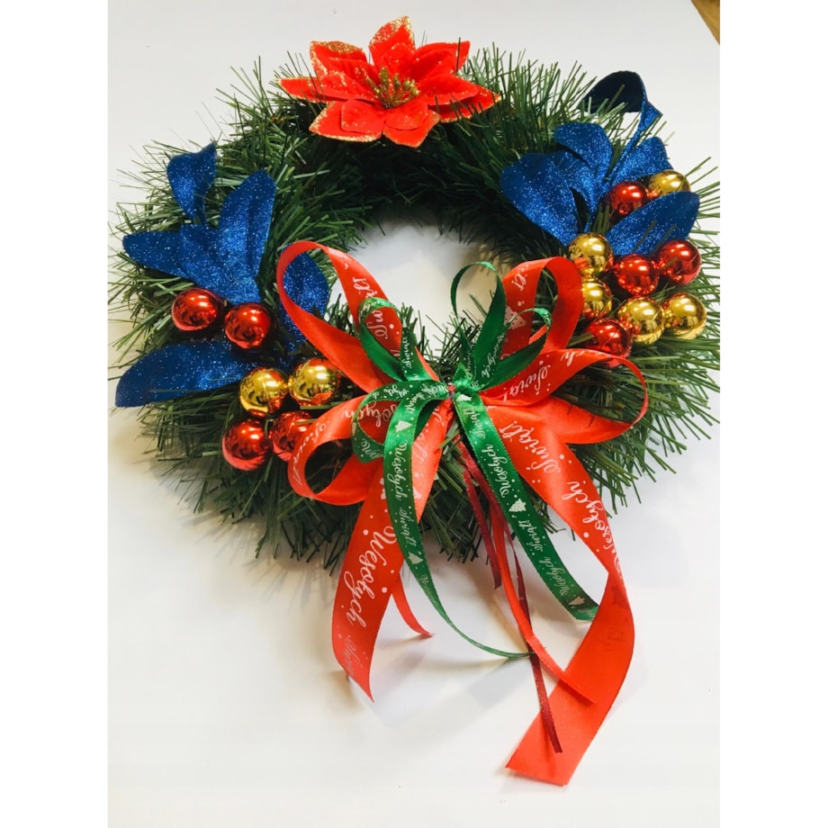 WIANEK ŚWIĄTECZNY choinkowy na drzwi okno stół prezent gotowy zawieszenia