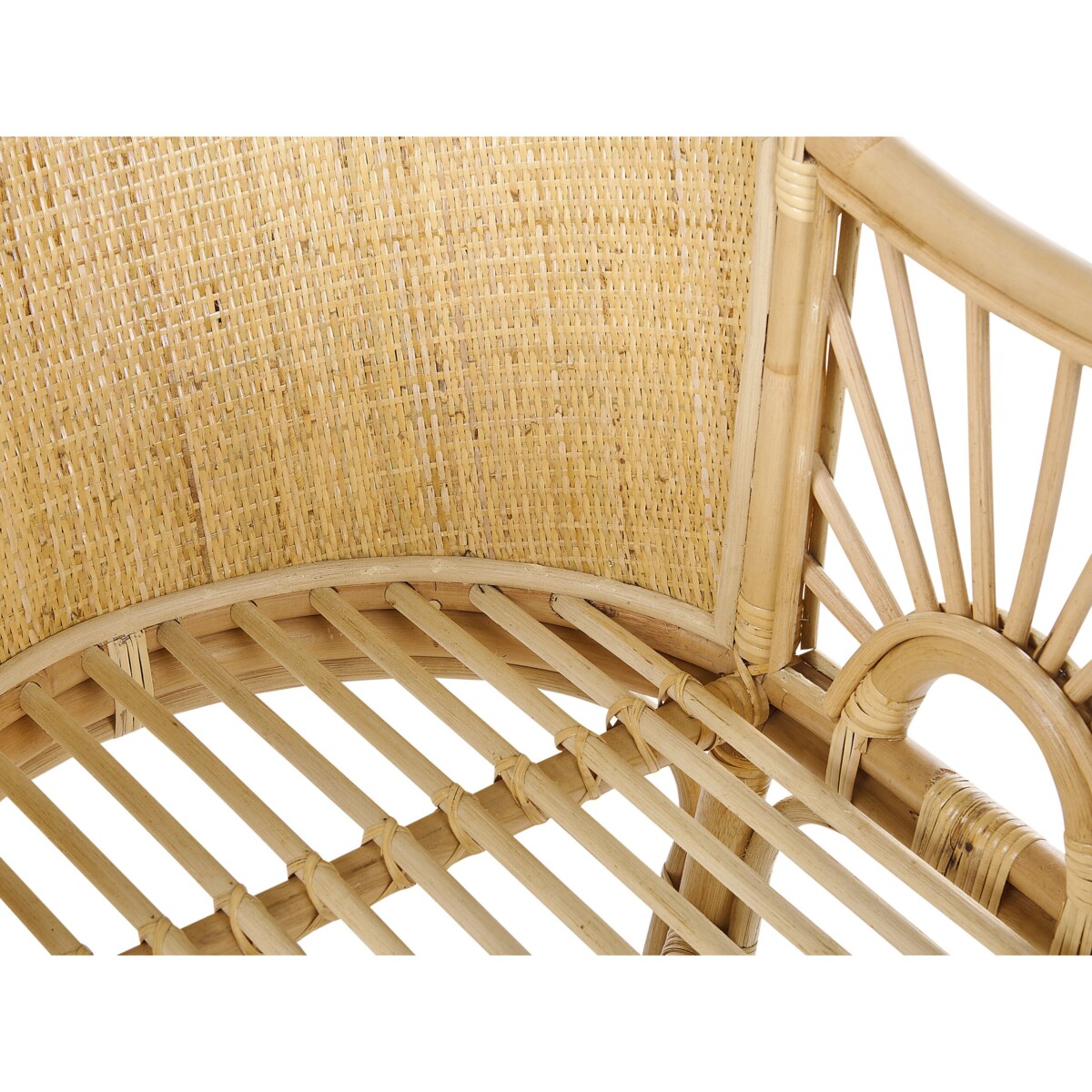 Łóżeczko dziecięce rattanowe jasne LAGRASSE