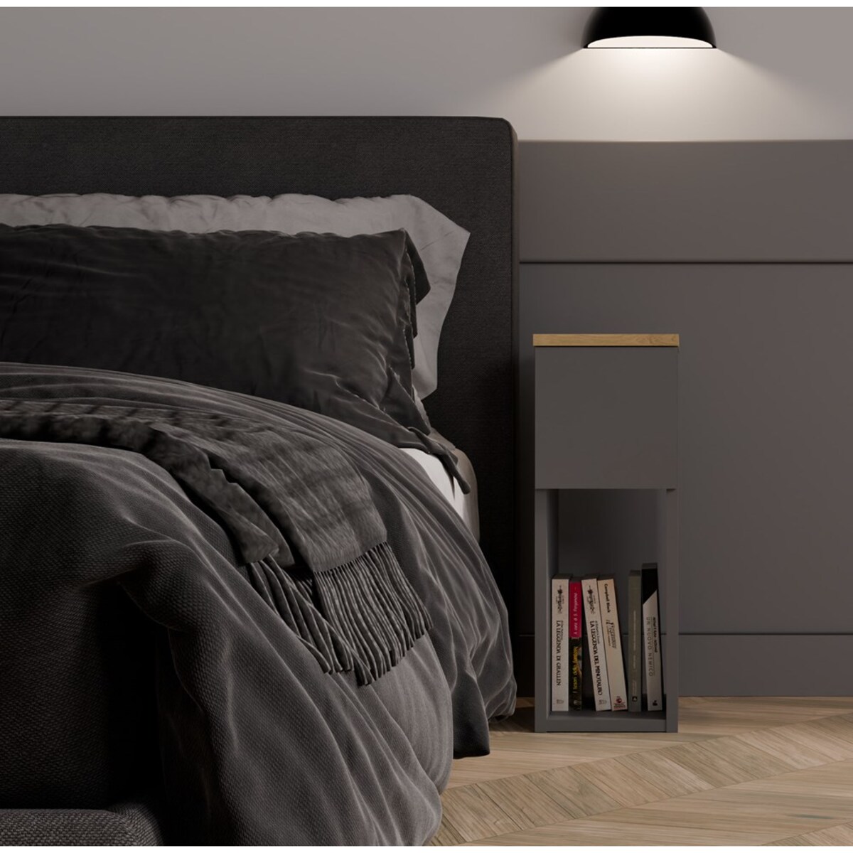 Szafka nocna GALAX 20/1S ANTRACYT ARTISAN