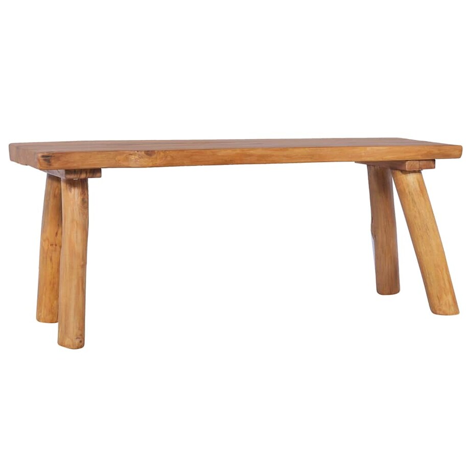 vidaXL Ławka ogrodowa, 120 cm, lite drewno tekowe