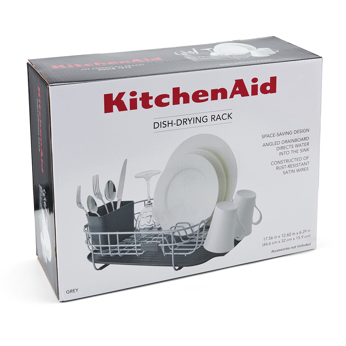 KitchenAid suszarka do naczyń szara 44,6 x 32 x 16 cm