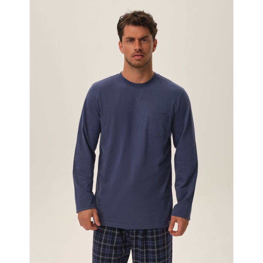 Piżama Herb 41913-95X Ciemnoniebieska Ciemnoniebieski, XXL