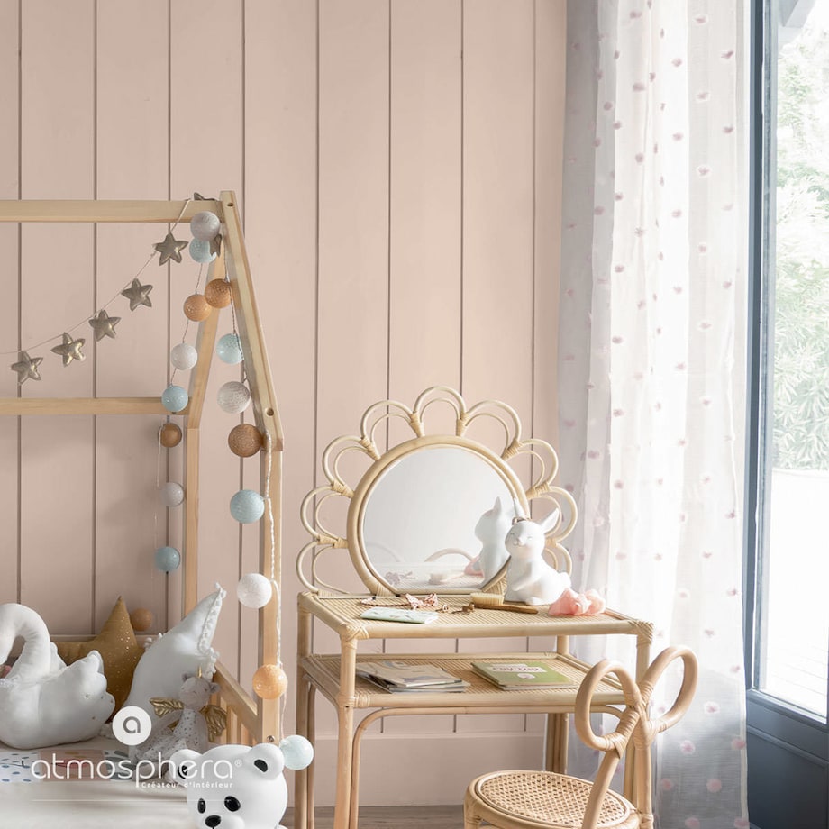 Firana okienna do pokoju dziecka z nadrukiem, pompony, 140 x 240 cm